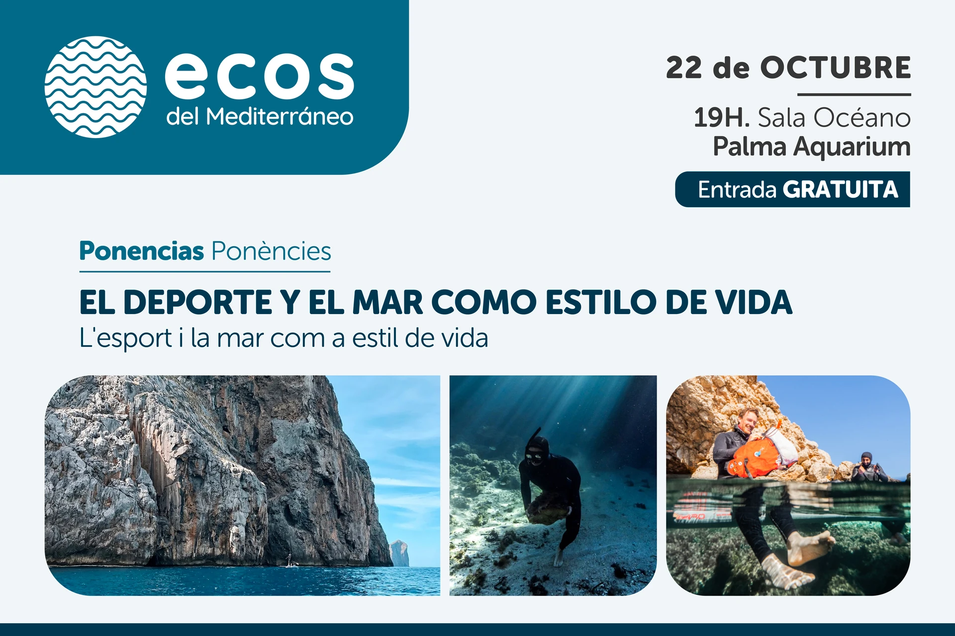 Echos des Mittelmeers ist zurück, die von der Stiftung Palma Aquarium geförderten Vorträge