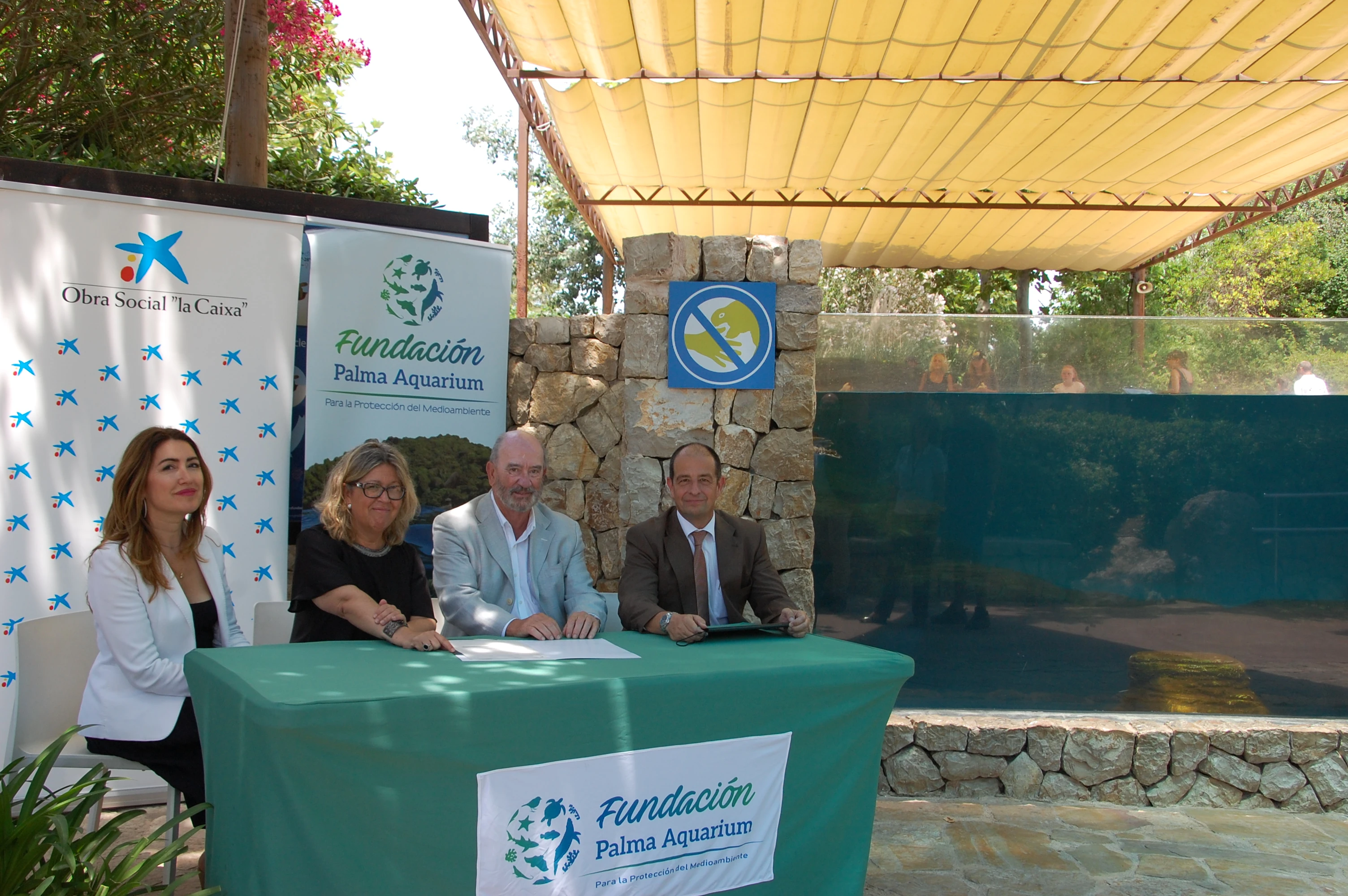 Firmado acuerdo entre la obra social “La Caixa” y la Fundación Palma Aquarium