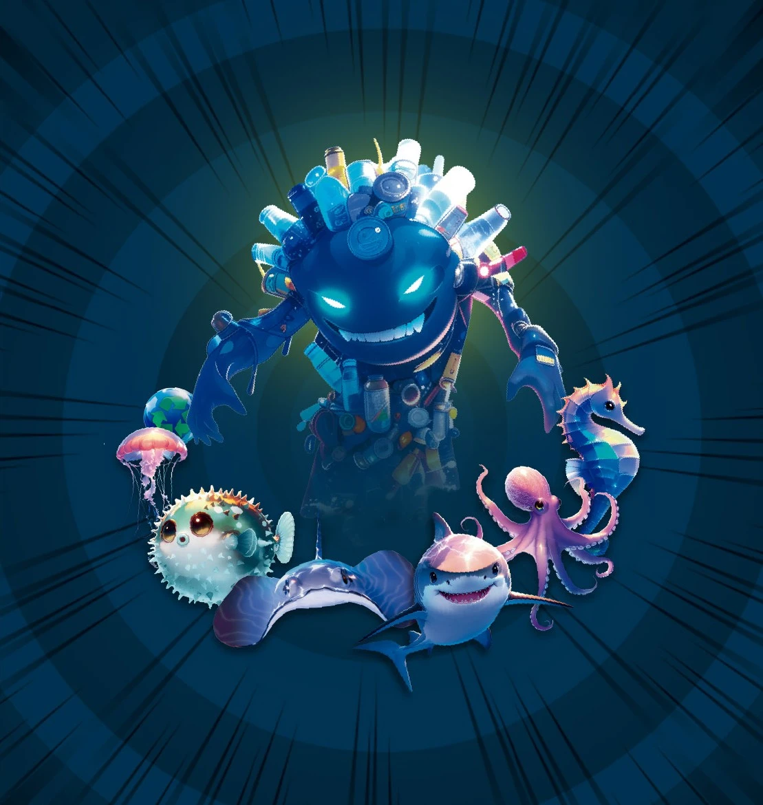 Les super-héros marins arrivent à Palma Aquarium avec une mission : protéger l’océan