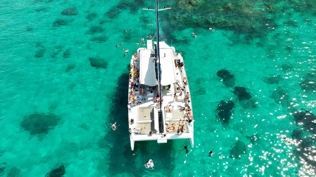 Entrada + catamarán con BBQ