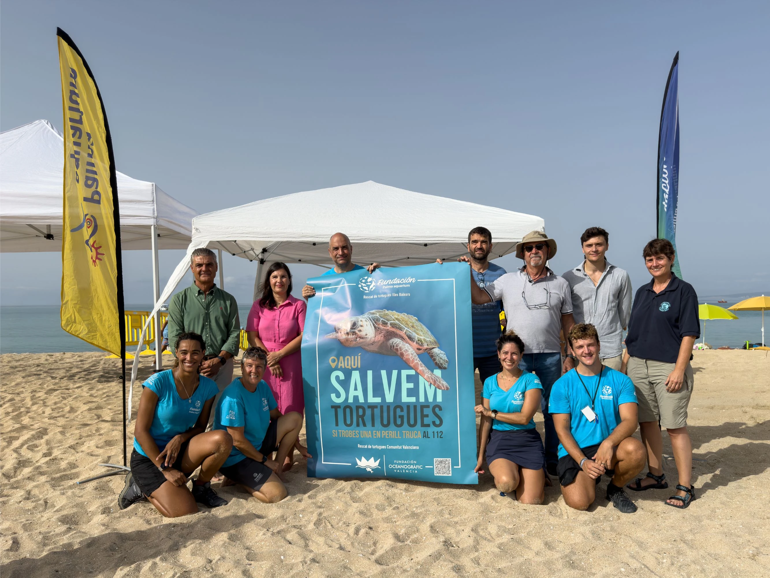 Baleares presenta la campaña "Aquí Salvamos Tortugas" con la liberación de Nura